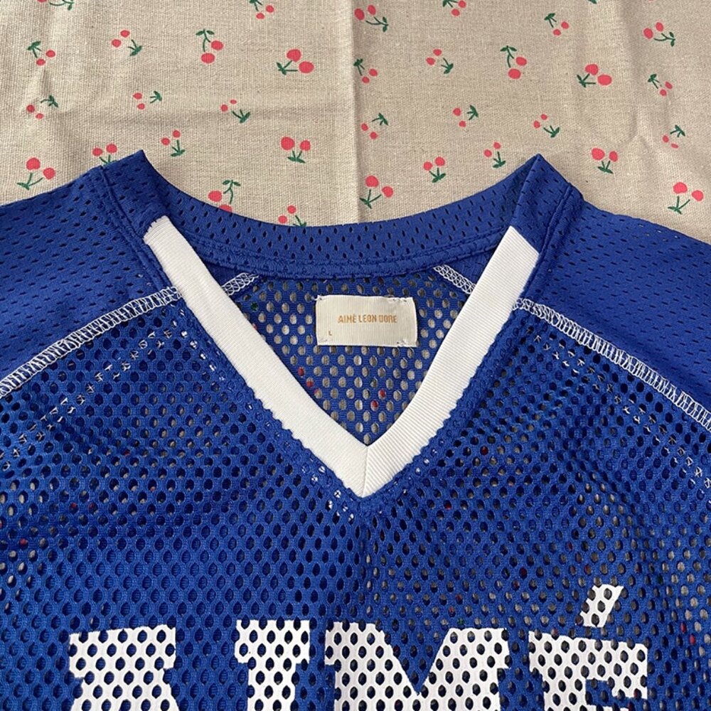 Aime Leon Dore Blue and White Mesh Number 32 Jersey - Picture 2 of 7